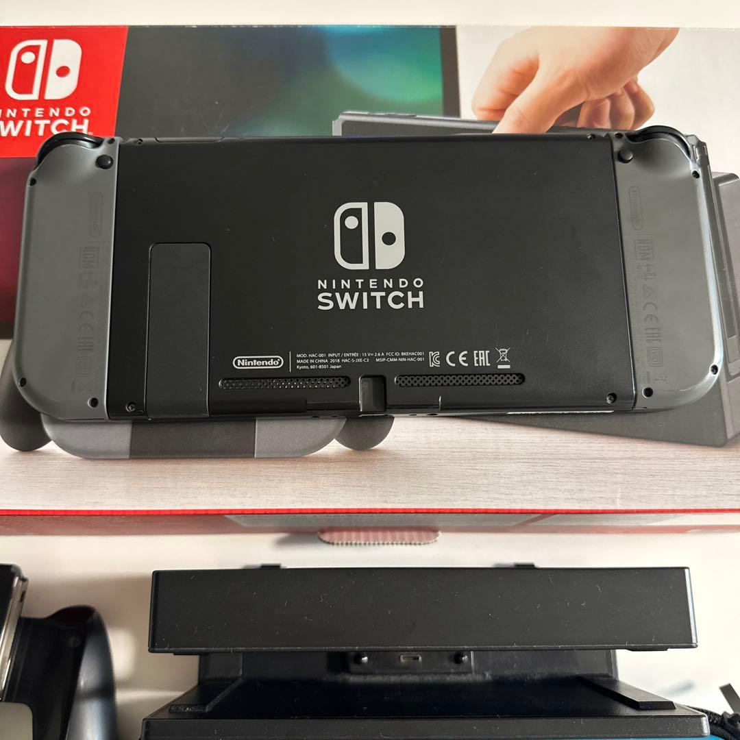 Switch 本体 箱付き 動作確認済み ケース付き　保護フィルム貼付済