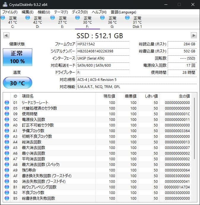 【新品同様】 512GB SSD 2.5インチ SomnAmbulist
