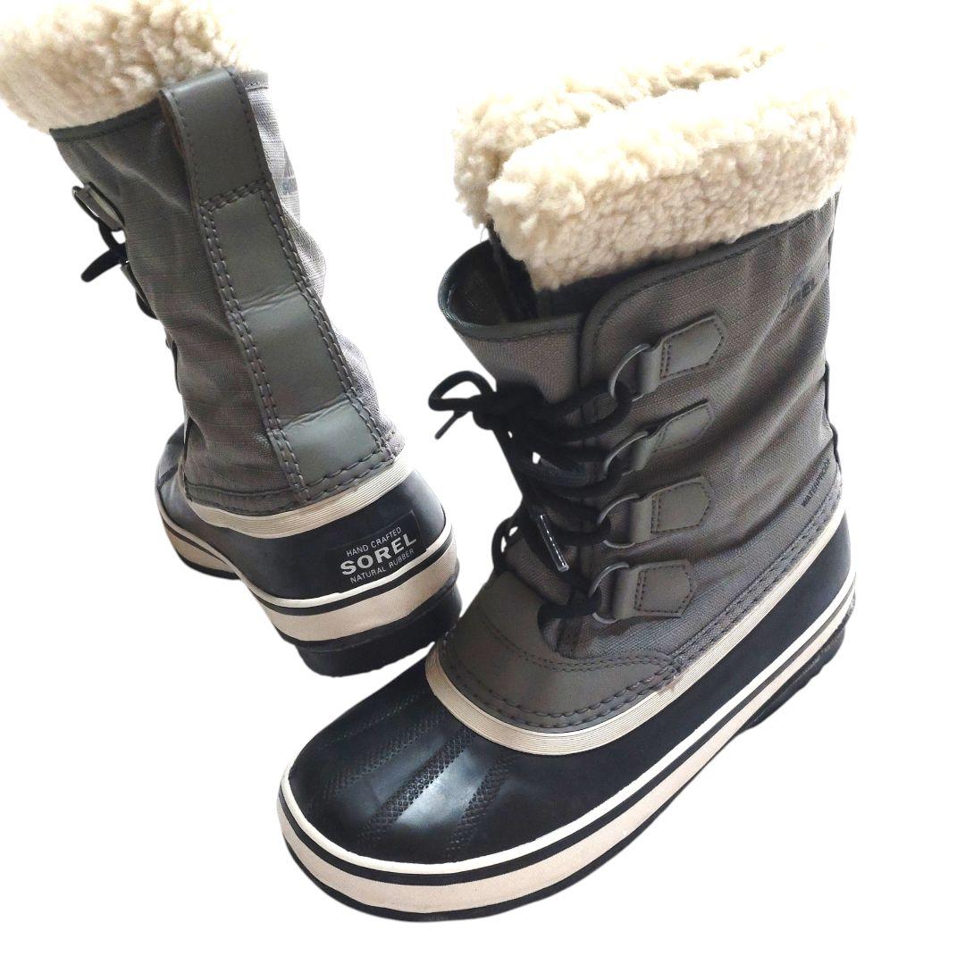 24cm♥極美品♥SOREL CARIBOU カリブー防水スノーブーツレディース