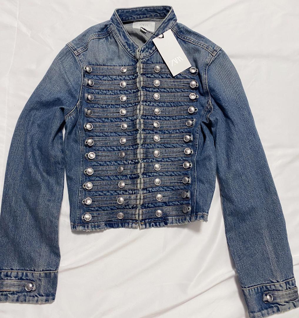 ZARA！ ナポレオンジャケット TRF デニムジャケット ブルー L