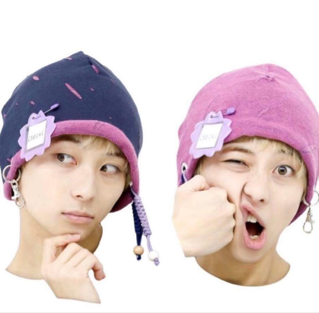 Whimgy Beanie Blue×Pink isecai ビーニー