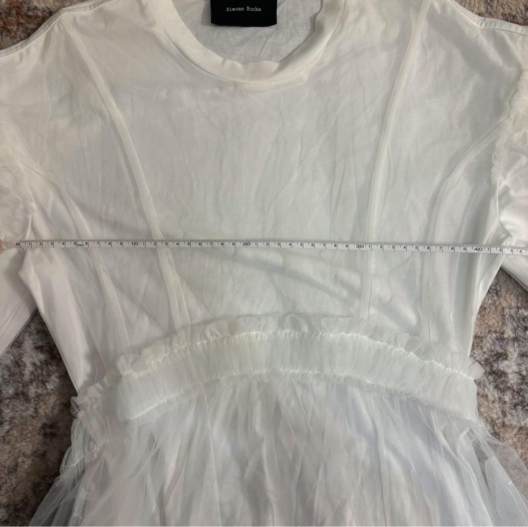 Simone Rocha ホワイトティアードワンピースXS