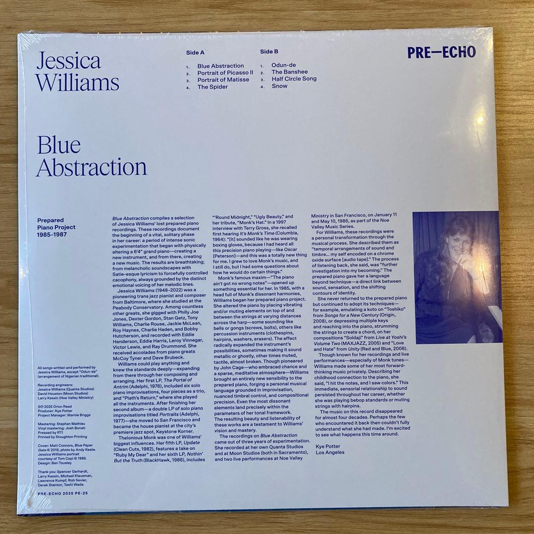 洋楽 Jessica Williams Blue Abstraction LP