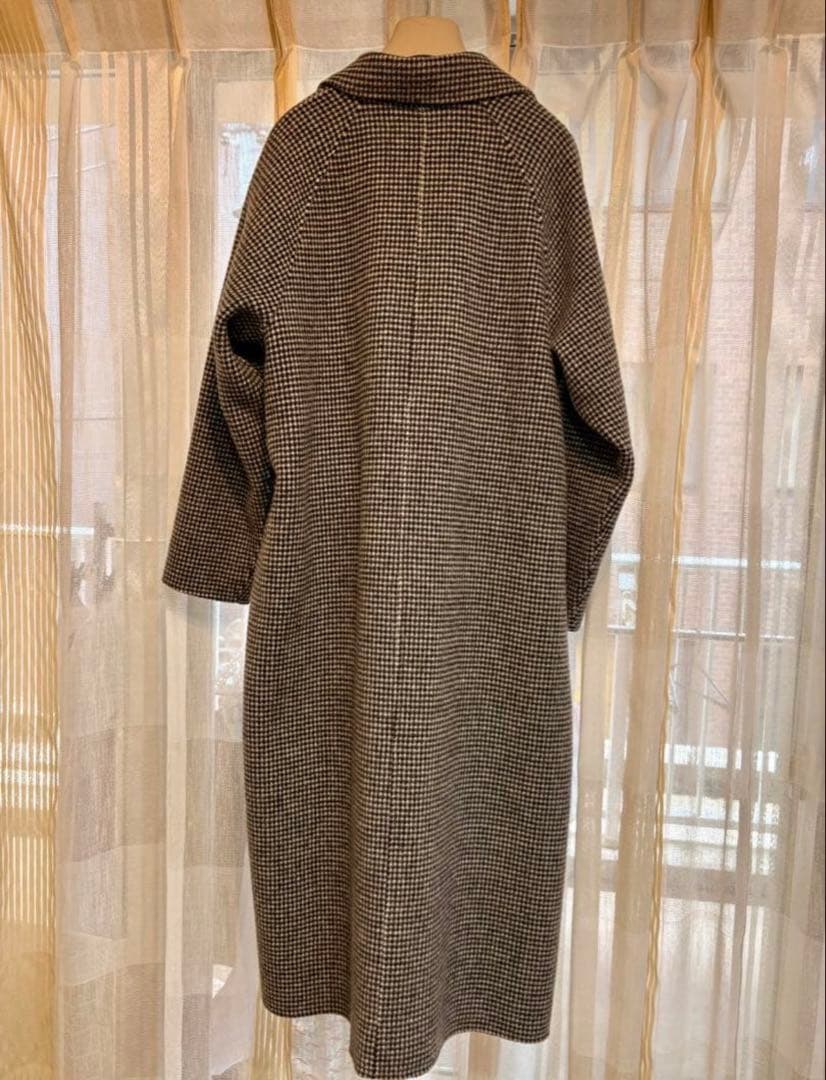 【美品】ソージュ soeju ウールリバーローブコート　M 千鳥柄