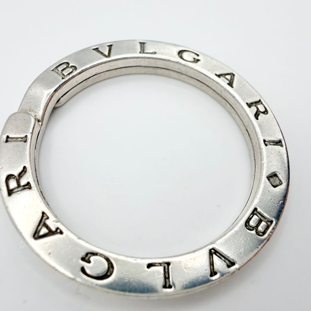 BVLGARI ビーゼロワン イタリア製 シルバーリング ネックレス レザー紐付