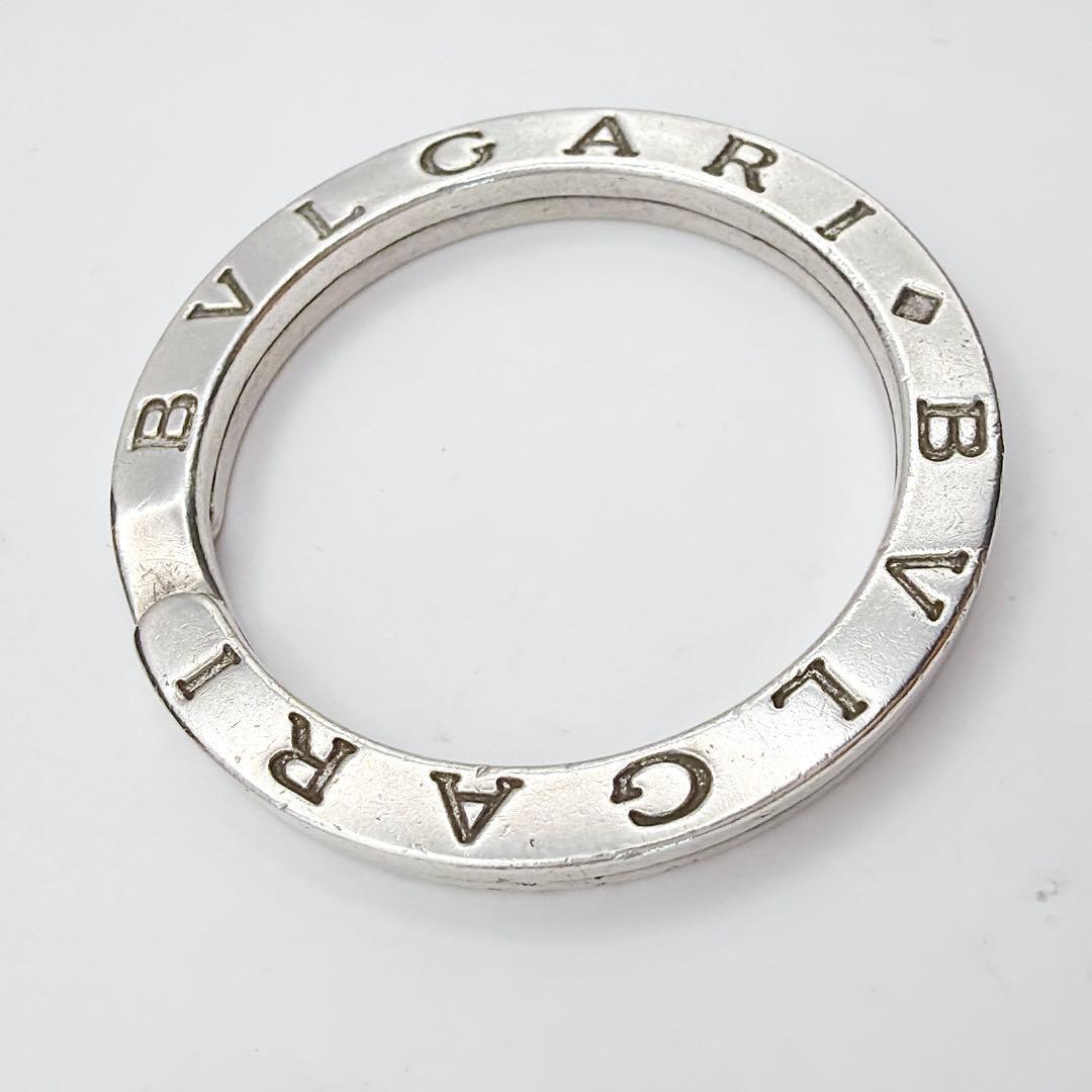 BVLGARI ビーゼロワン イタリア製 シルバーリング ネックレス レザー紐付