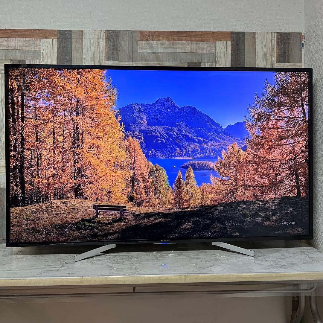 全国送料込❣️次世代量子ドットフナイ65型4K録内蔵AndroidスマートTV