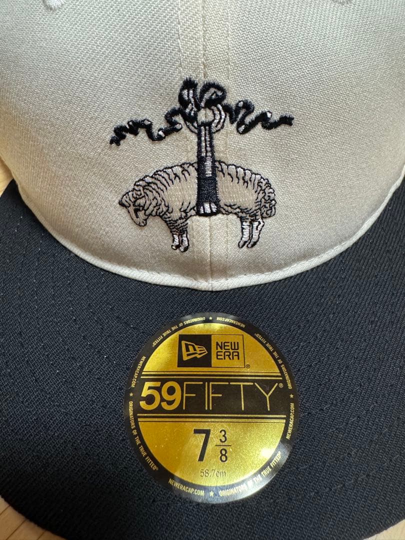 7 3/8New Era Brooks Brothers クローム/ブラック