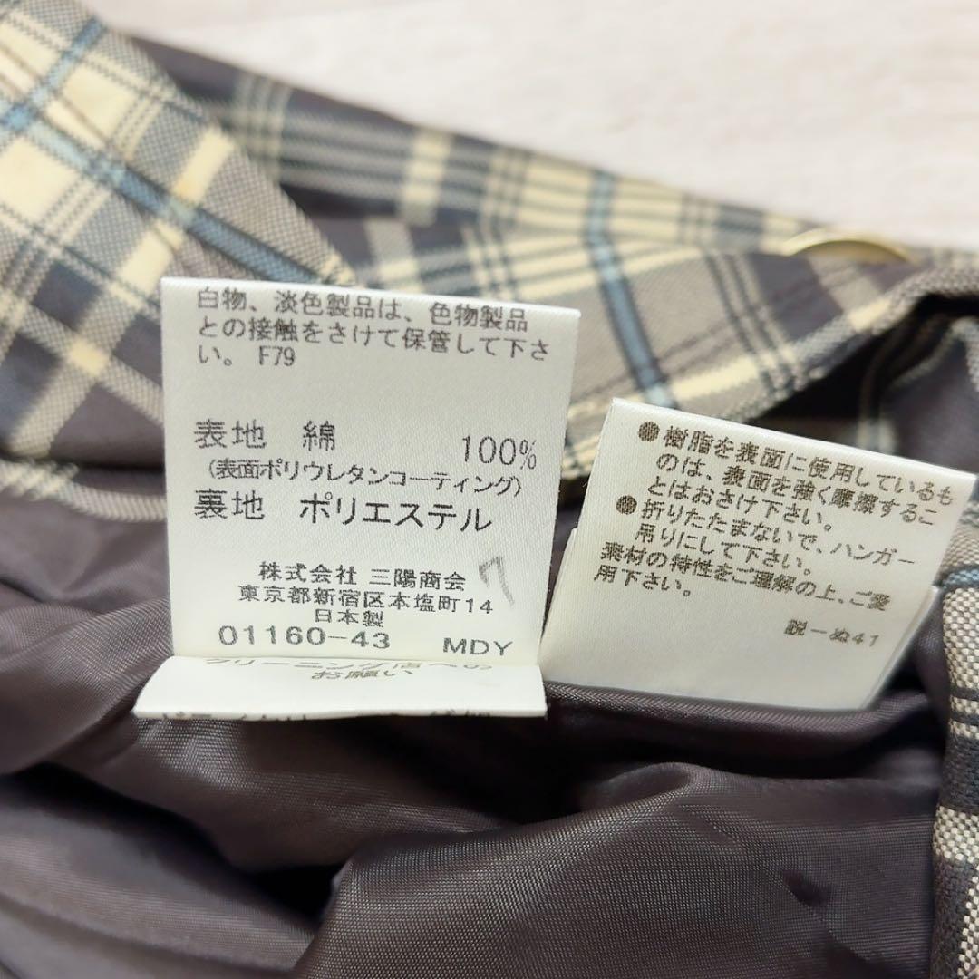 【バーバリーブルーレーベル】トレンチ　スプリングコート　38