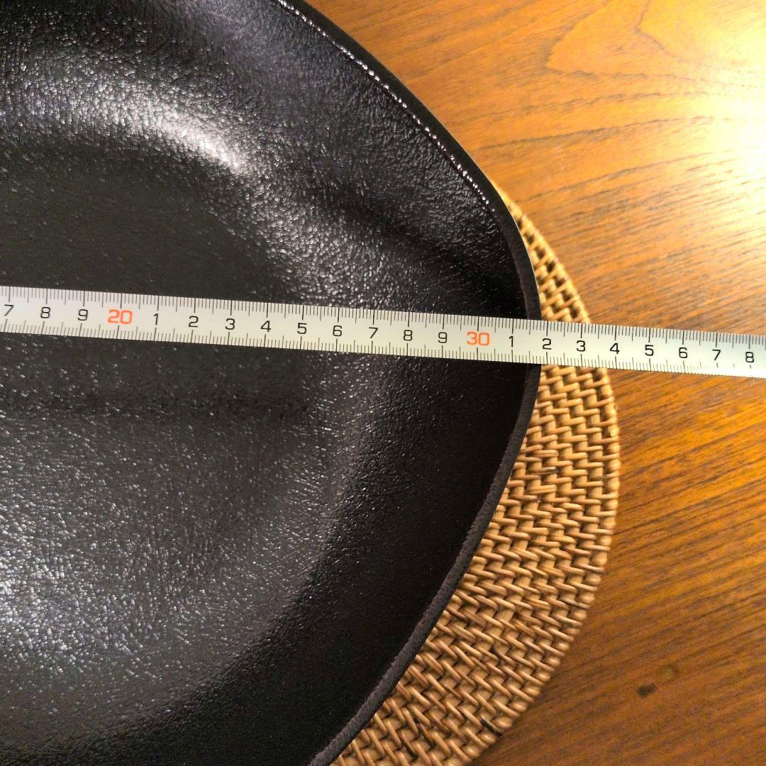 未使用　口径28cm　柳宗理　深型鉄フライパン　ダブルファイバー　窒化加工