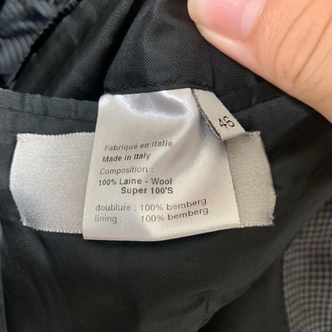 Dior homme ダークグレーHoundstoothセットアップ　スーツ