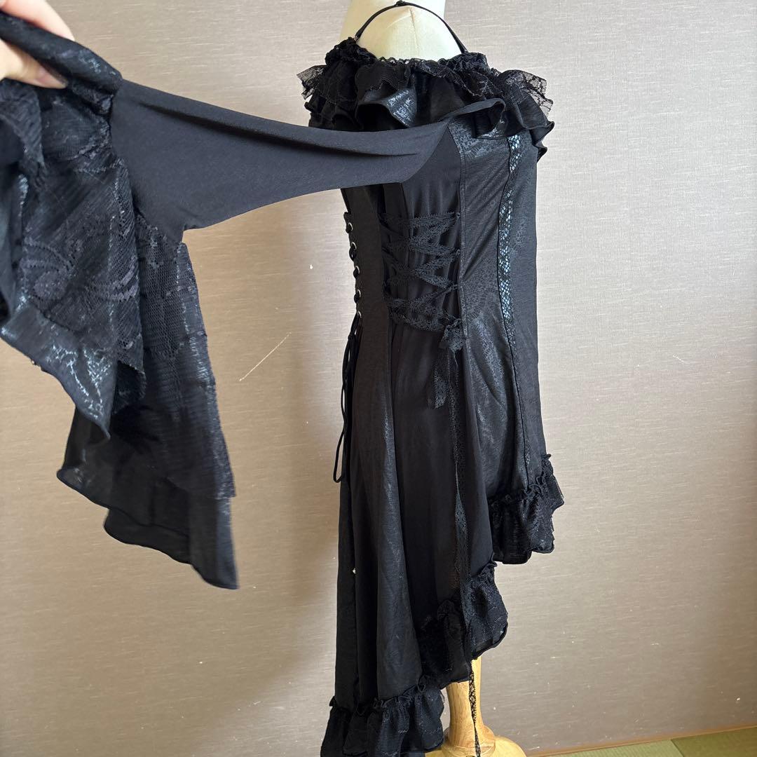 quite frash オフショルカーデ　黒