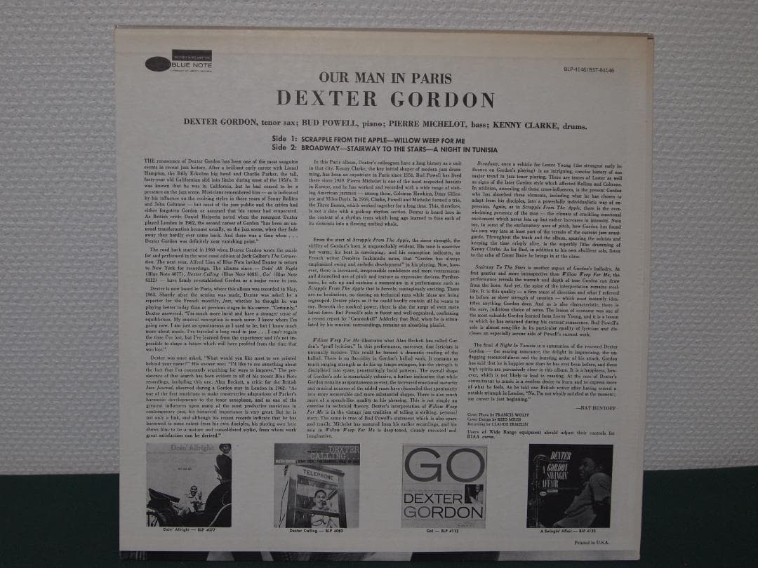 デクスターゴードン DEXTER GORDON／OUR MAN IN PARIS