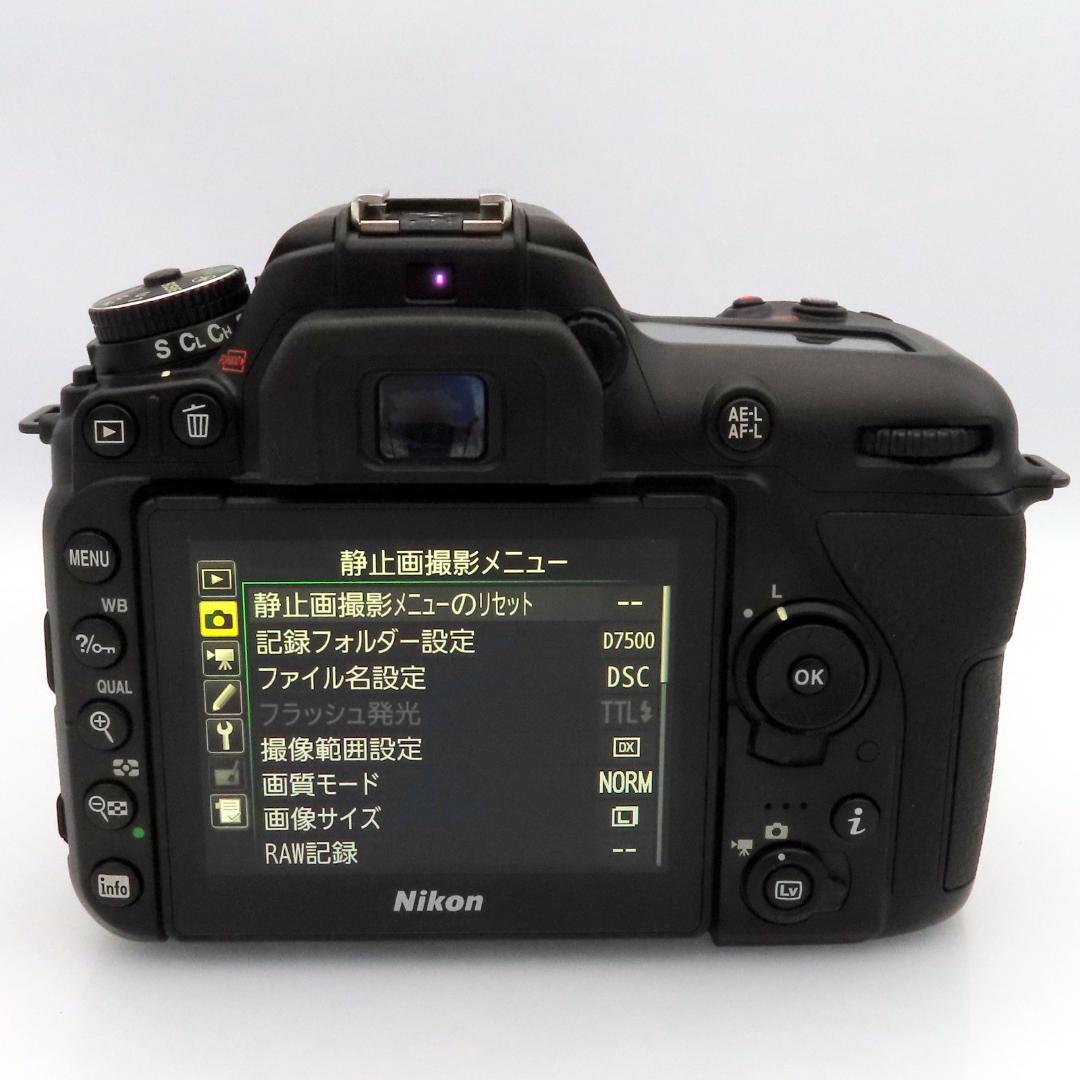 【ショット数332回】Nikon D7500 ボディ ◆付属品完備◆動作確認済