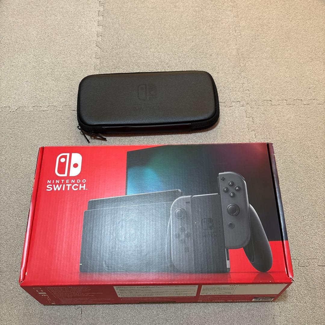 【完品】Nintendo Switch グレー+キャリングケース