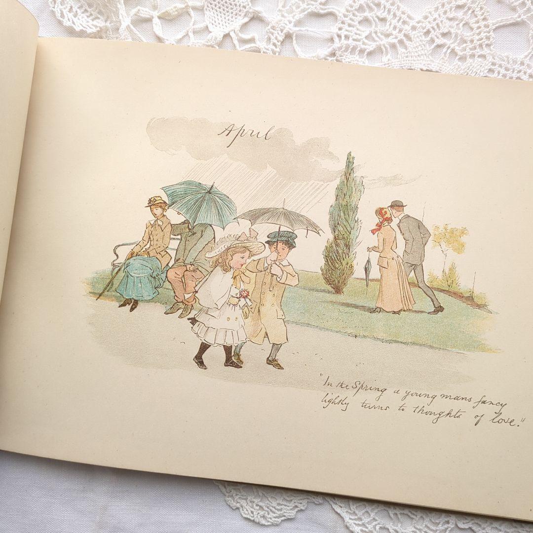 稀少1883アンティーク絵本 洋書古書 児童書 ヴィクトリアン ヴンテージ