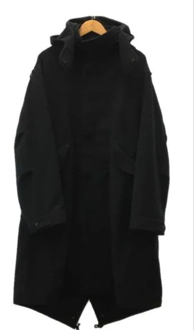 19AW  HC-C08-900 ジップデザインフーデッドコート