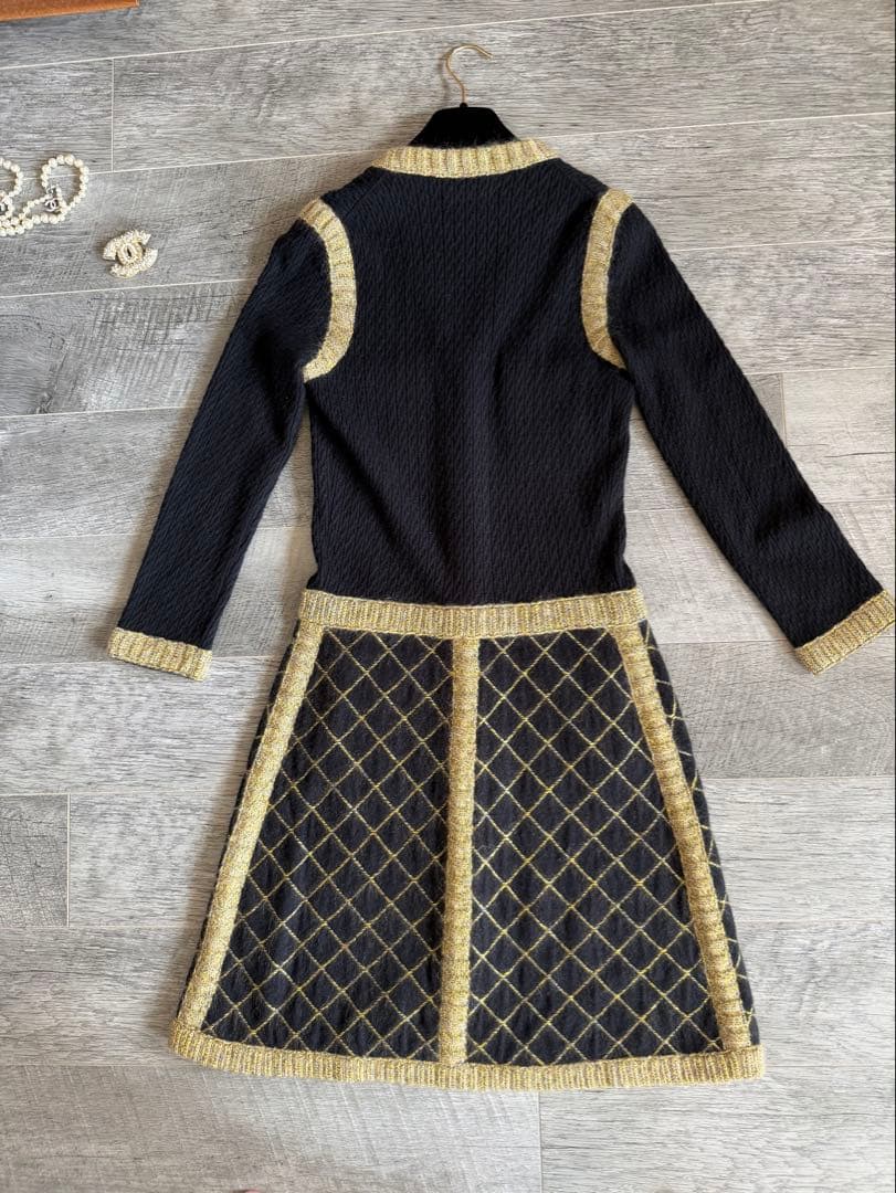t*m様 美品　シャネルCHANEL　ニットワンピース　コート　君島十和子さん着