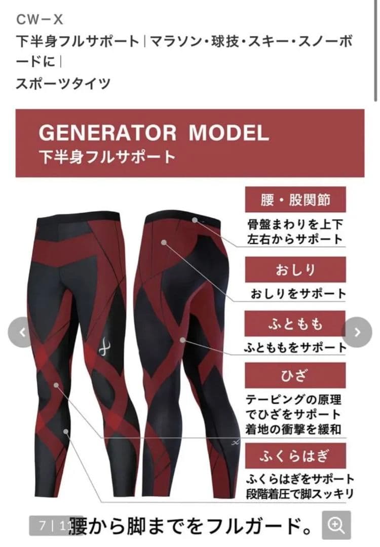 CW-X ワコール スポーツタイツ Mサイズ
