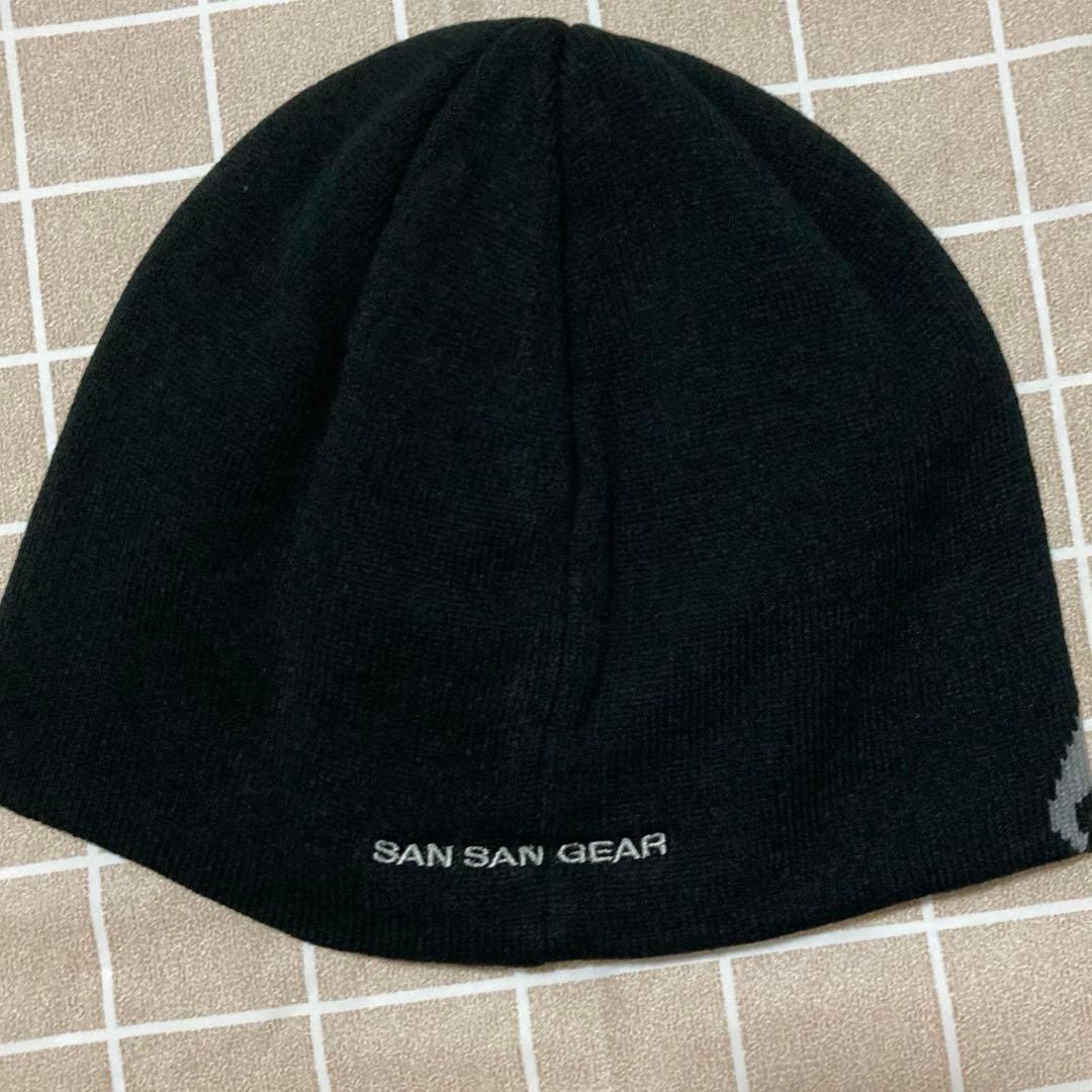 SANSANGEAR ニット帽 黒