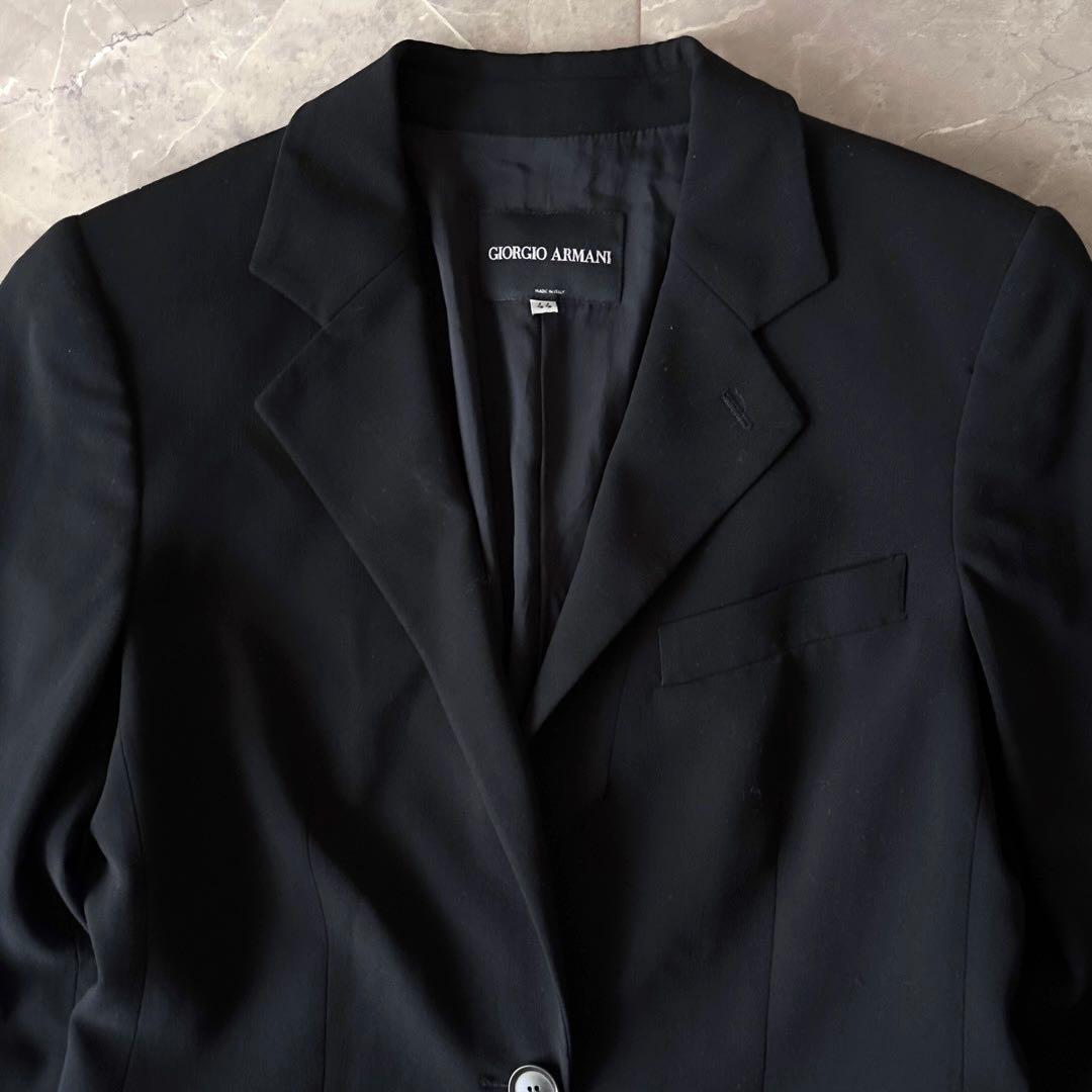 GIORGIO ARMANI 1つボタン テーラードジャケット 44 イタリア製