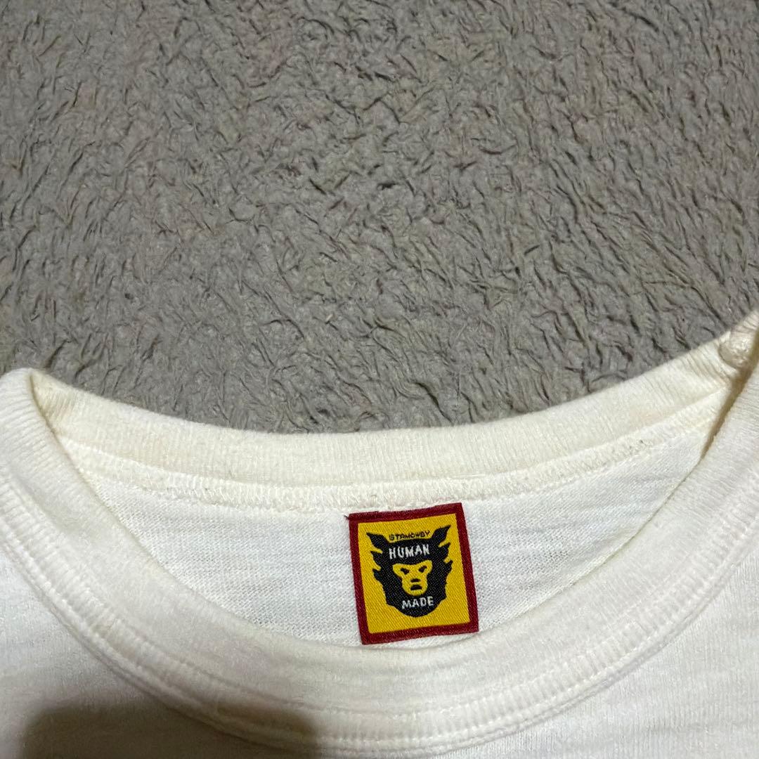 HUMAN MADE カモ　鴨　tシャツ L ヒューマンメイド　ナチュラル