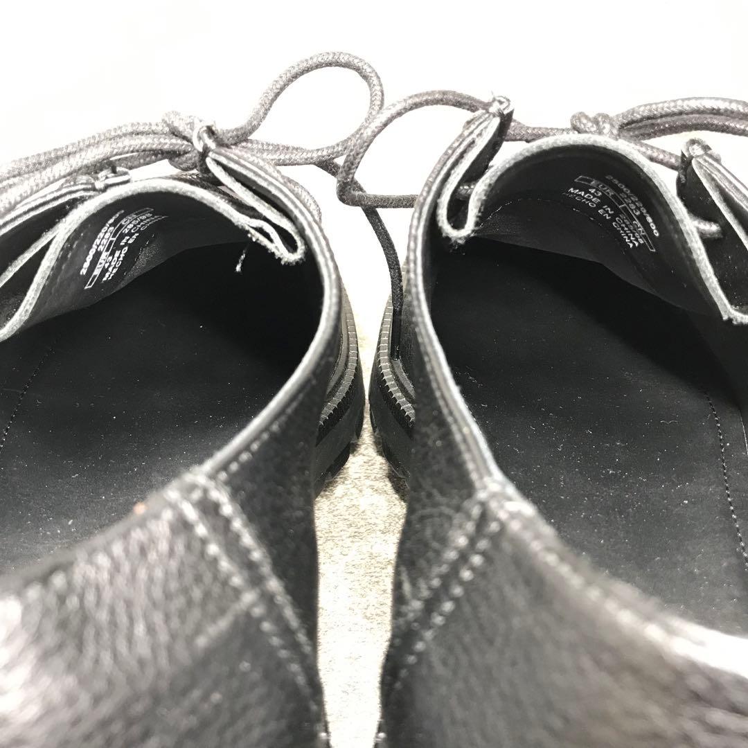 美品　ZARA モックトゥシューズ チロリアン ブラック レザー モカシン