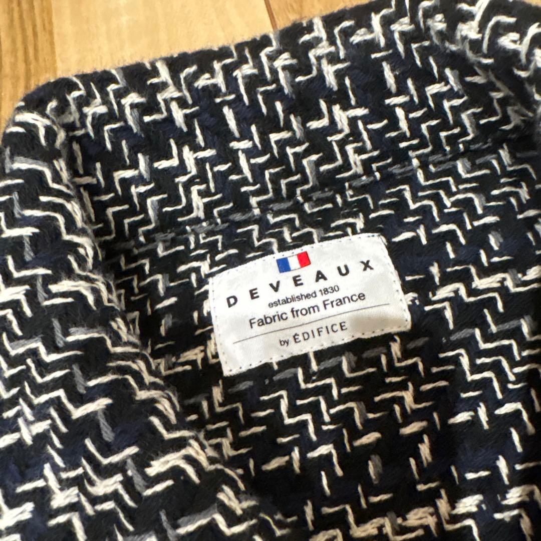 【２４時間限定】DEVEAUX×EDIFICE チェックトラッカージャケット　L