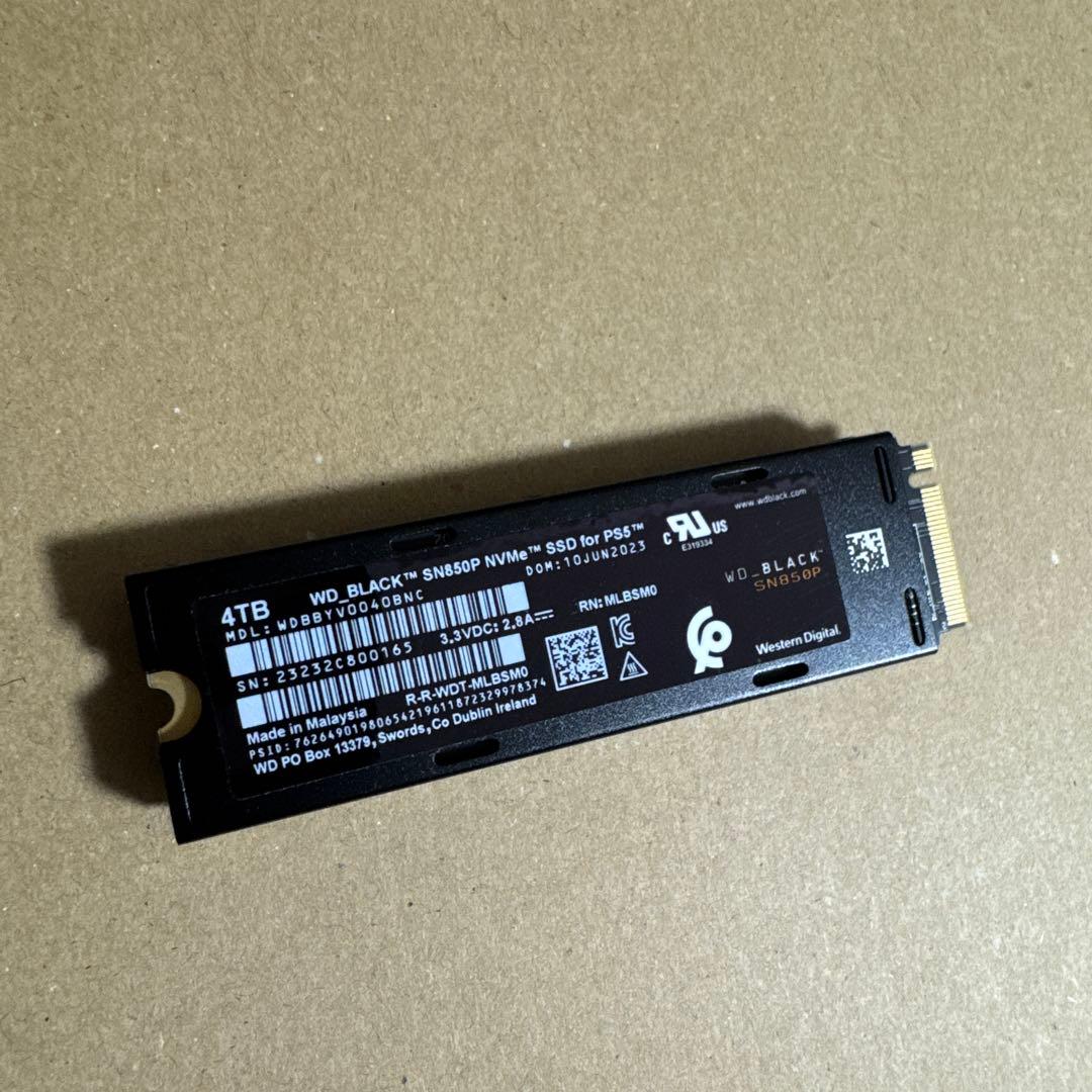 WD_BLACK SN850P NVMe SSD 4TB PS5専用