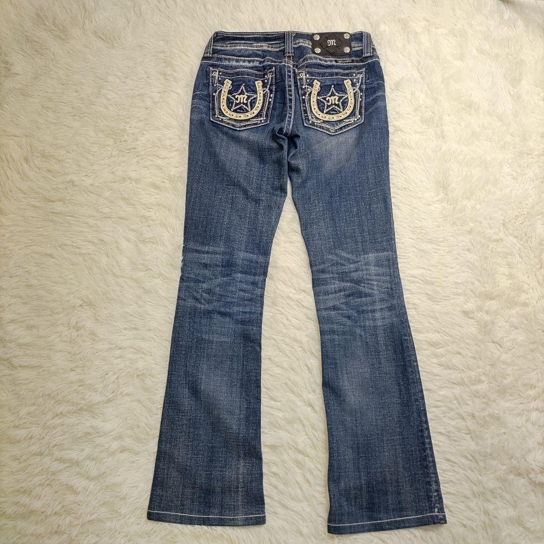 Y2K Miss Me ブーツカット デニム フェアリーグランジ 美品 25