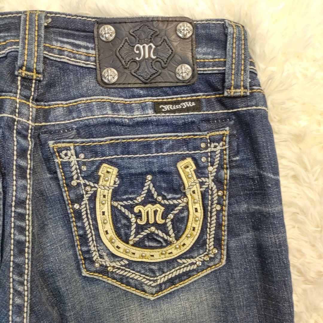 Y2K Miss Me ブーツカット デニム フェアリーグランジ 美品 25