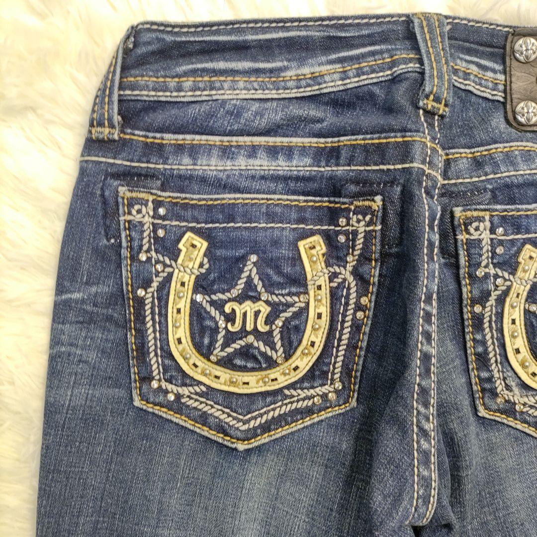 Y2K Miss Me ブーツカット デニム フェアリーグランジ 美品 25