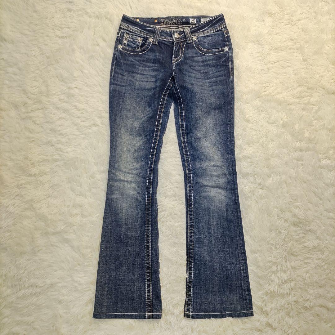 Y2K Miss Me ブーツカット デニム フェアリーグランジ 美品 25