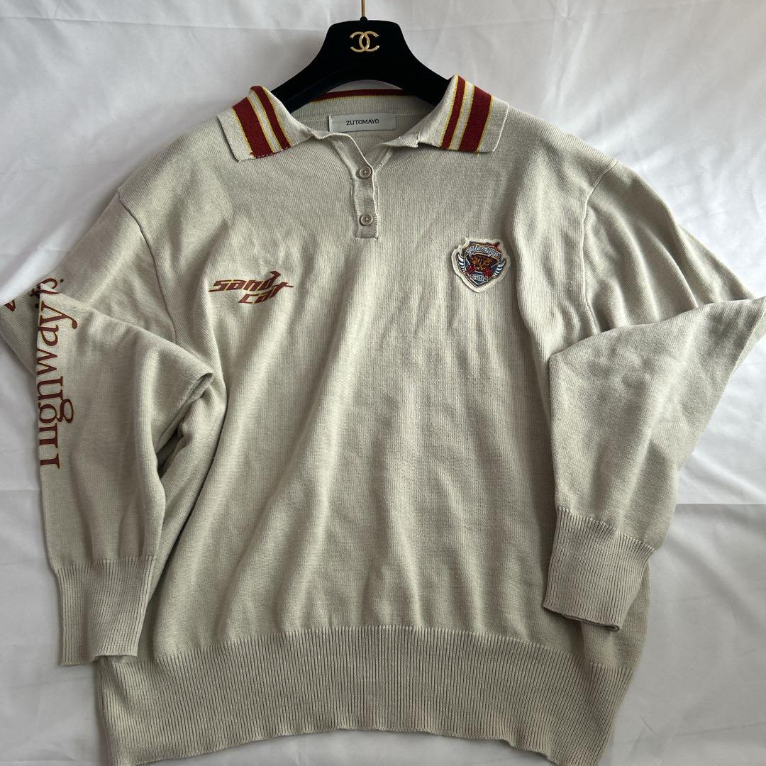 【超美品】ZUTOMAYO ニットポロシャツ Mサイズ