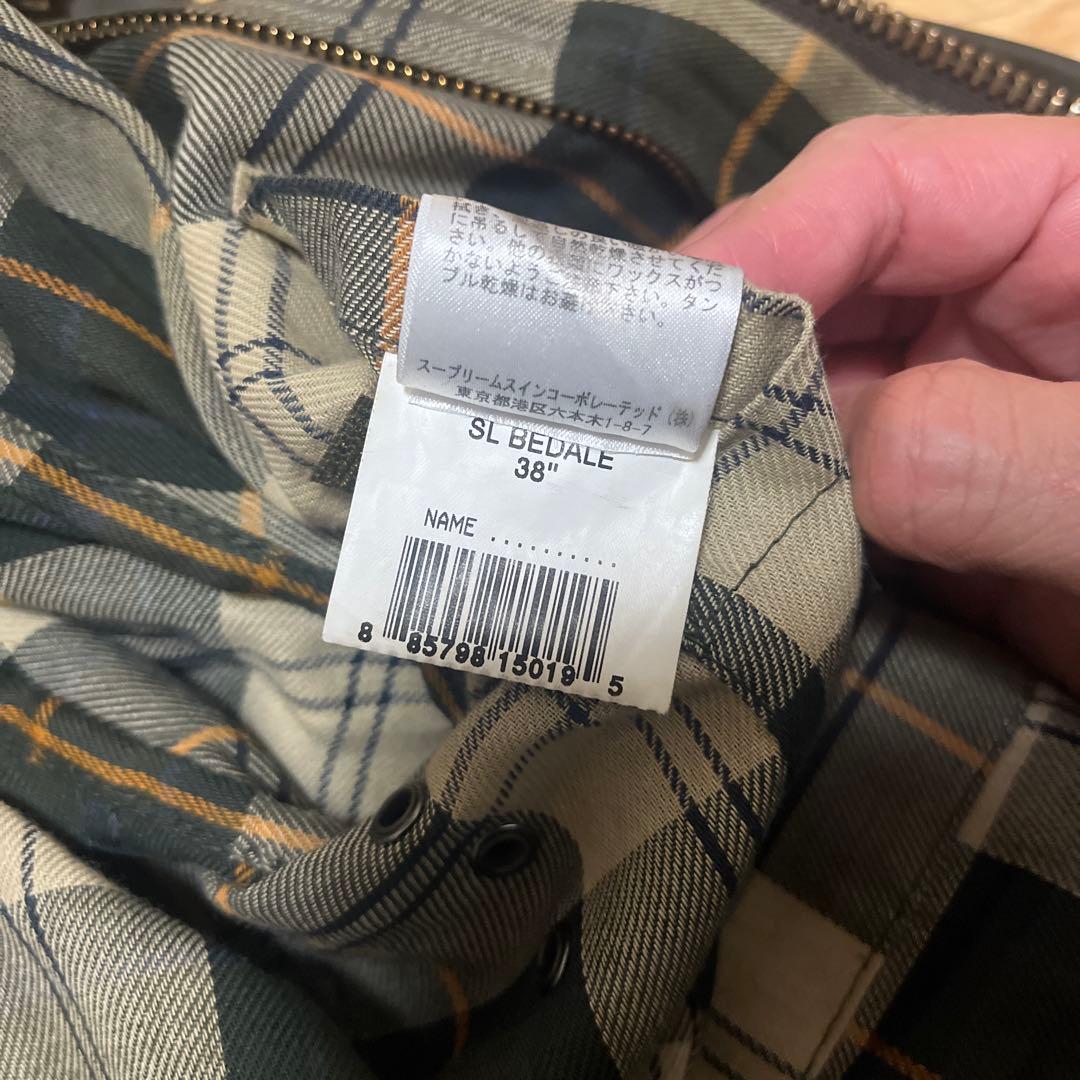 Barbour オリーブ SLビデイル 38