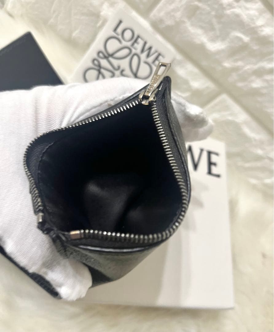 【taaai様】LOEWE ロエベ トライフォールド 三つ折り財布 巾着付き