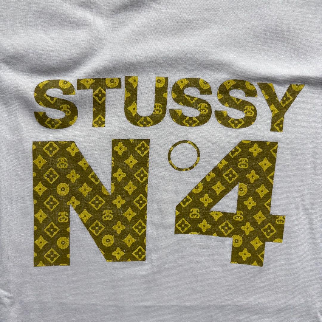 STUSSY ステューシー ナンバー4 モノグラム Tシャツ アメリカ製 XL