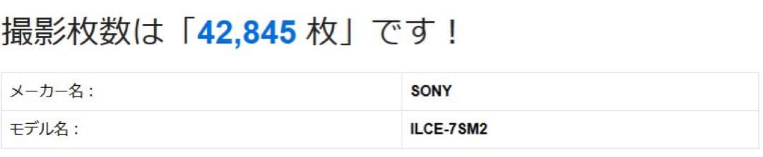 ソニー SONY α7S II ILCE-7SM2 ミラーレスカメラ