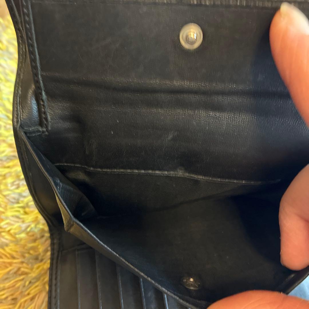 PRADA プラダ 二つ折り財布 ナイロン 丸ロゴ ブラック㉑