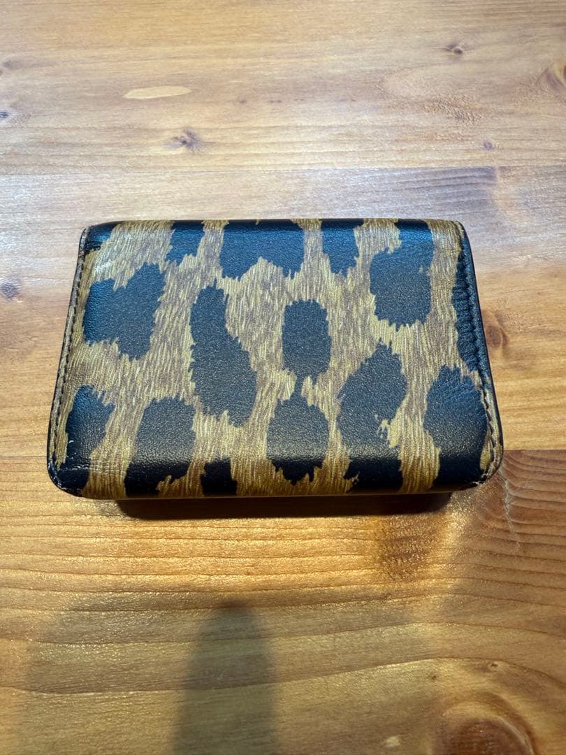 BALENCIAGA 三つ折りミニ財布　ヒョウ柄　最終SALE‼️