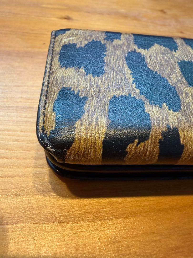 BALENCIAGA 三つ折りミニ財布　ヒョウ柄　最終SALE‼️