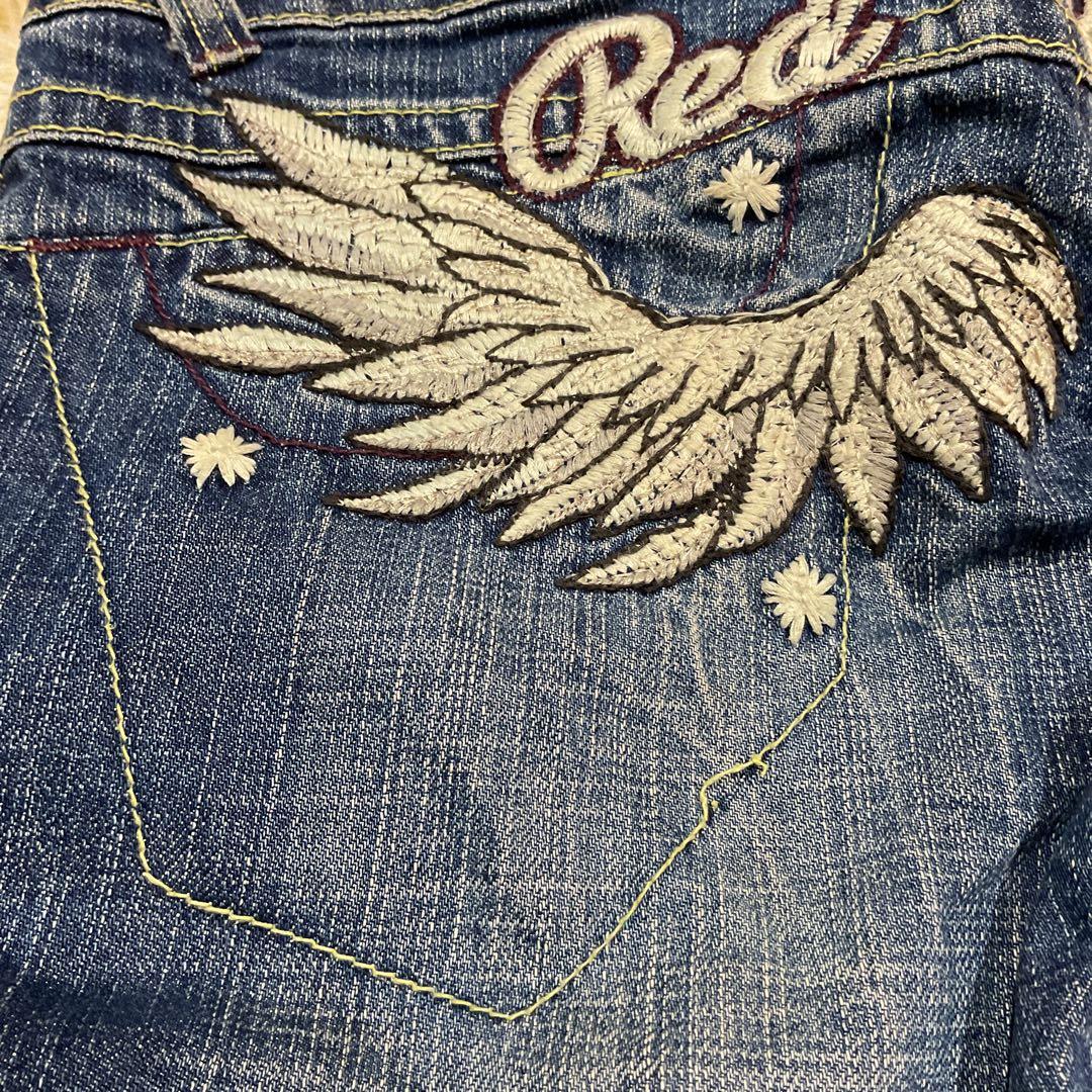 RED PEPPER デニム　ジーンズ　フレア　ブーツカット　刺繍　27