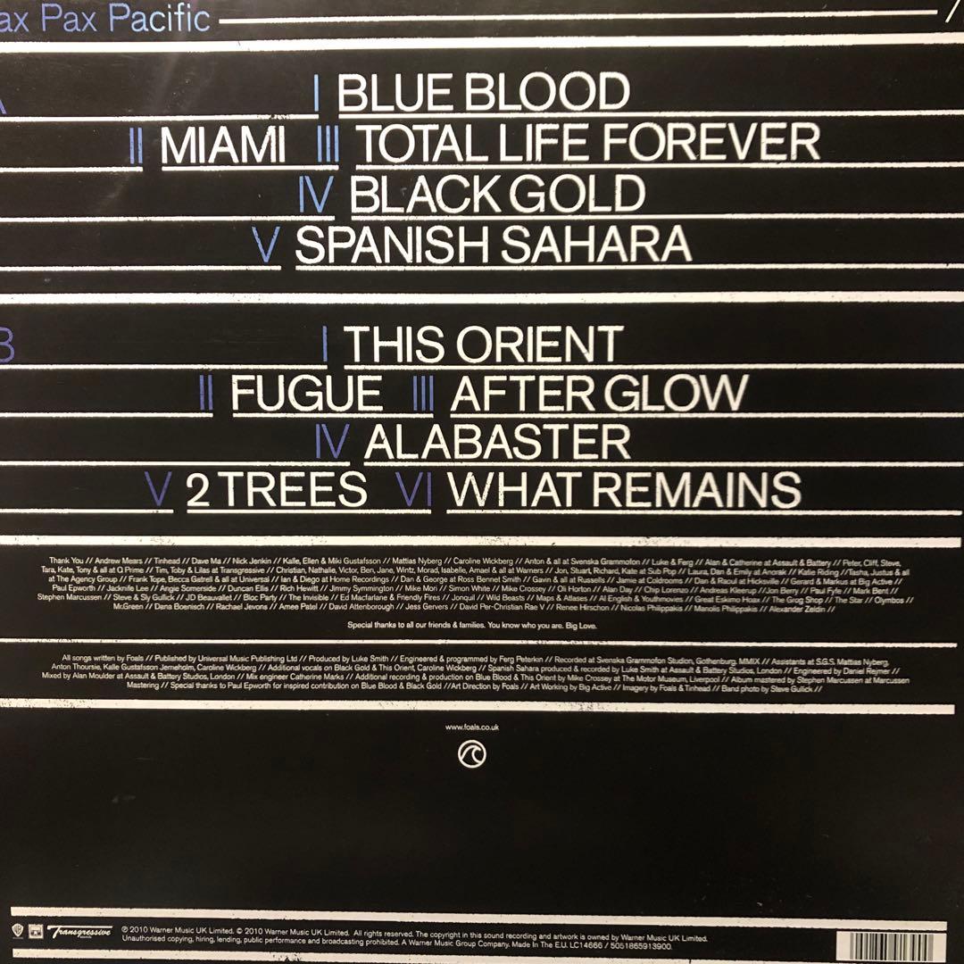 FOALS UKオリジナル　レコード
