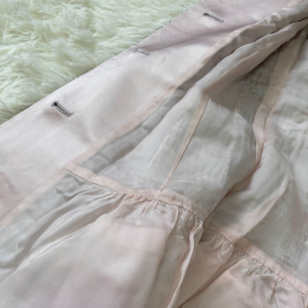 《美品》 Rene ツイードコート ピンク 34 キレイめ