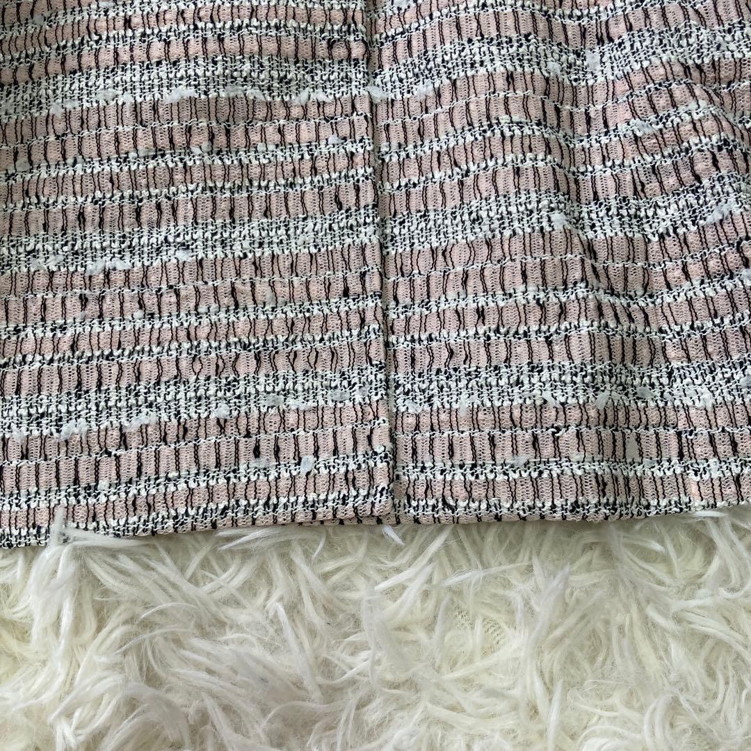 《美品》 Rene ツイードコート ピンク 34 キレイめ