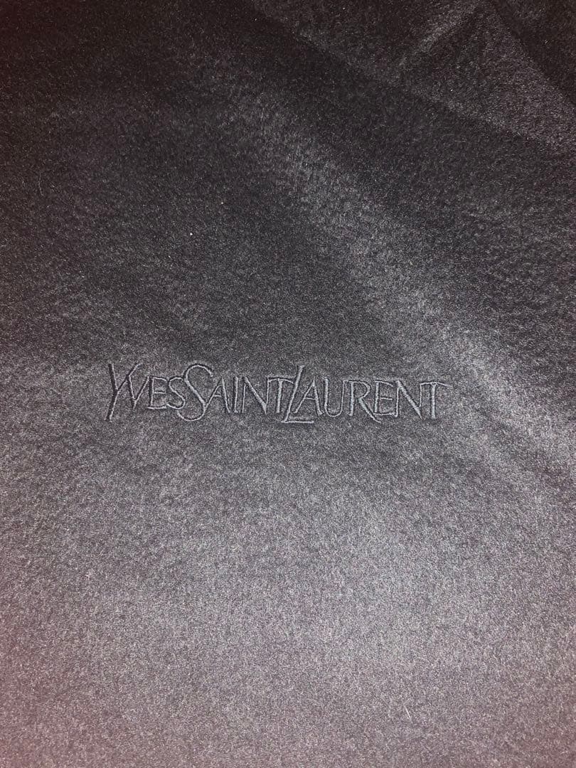 Yves Saint Laurent カシミヤストール 黒。超大判。希少。