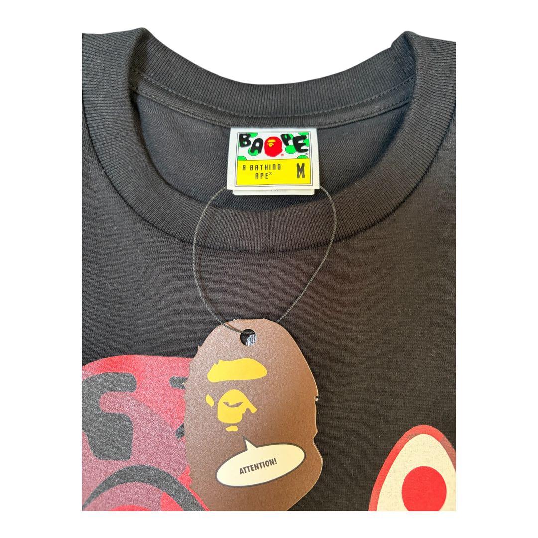 トップス A BATHING APE COLOR CAMO TIGER SHARK TEE
