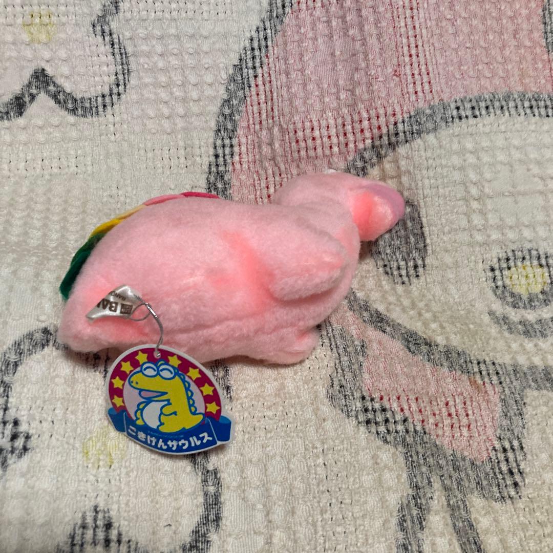 p*o様 昭和レトロ　バンダイ　ごきげんザウルス　プチアムール　ぬいぐるみ　2こ