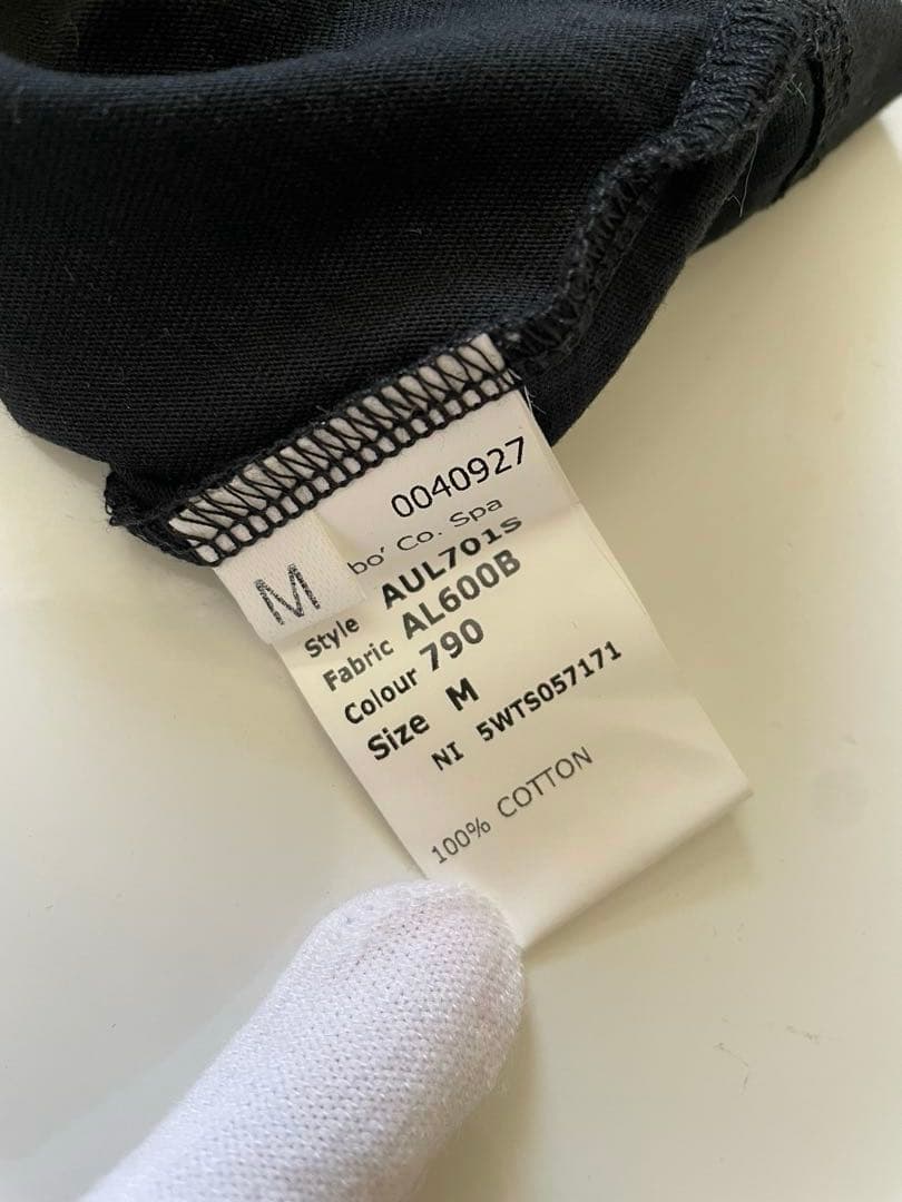 新品未使用　John Gallianoバックプリント　VネックTシャツ ブラック