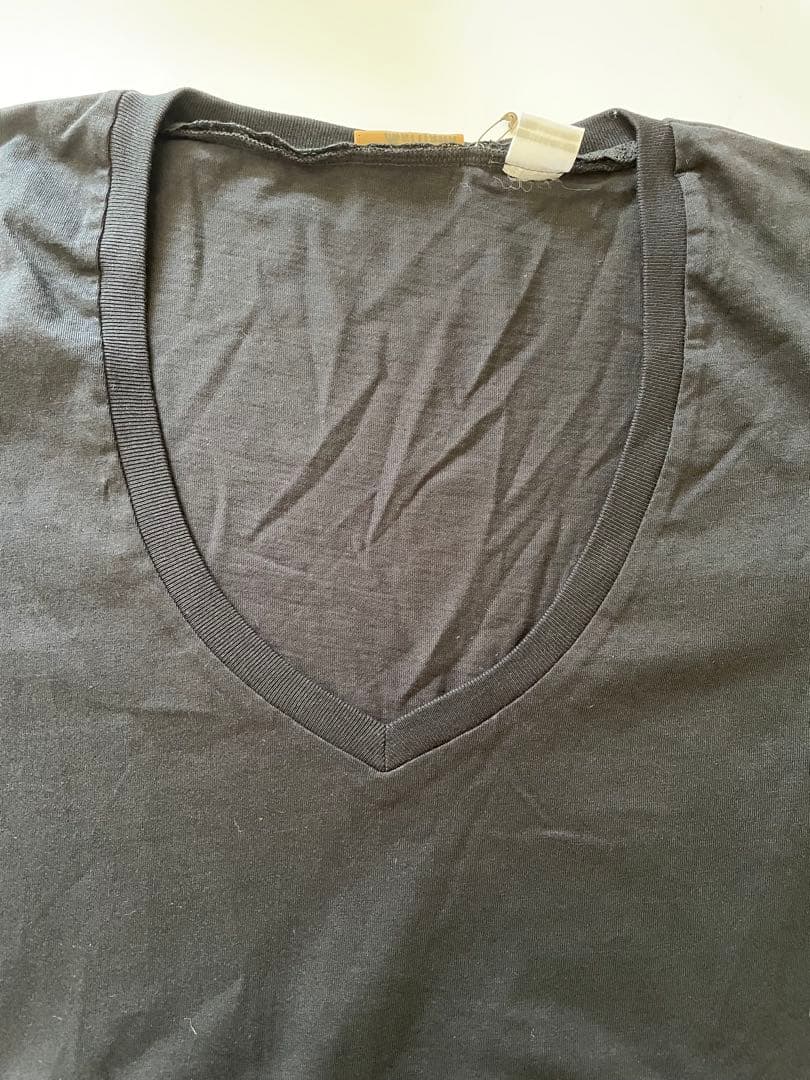 新品未使用　John Gallianoバックプリント　VネックTシャツ ブラック